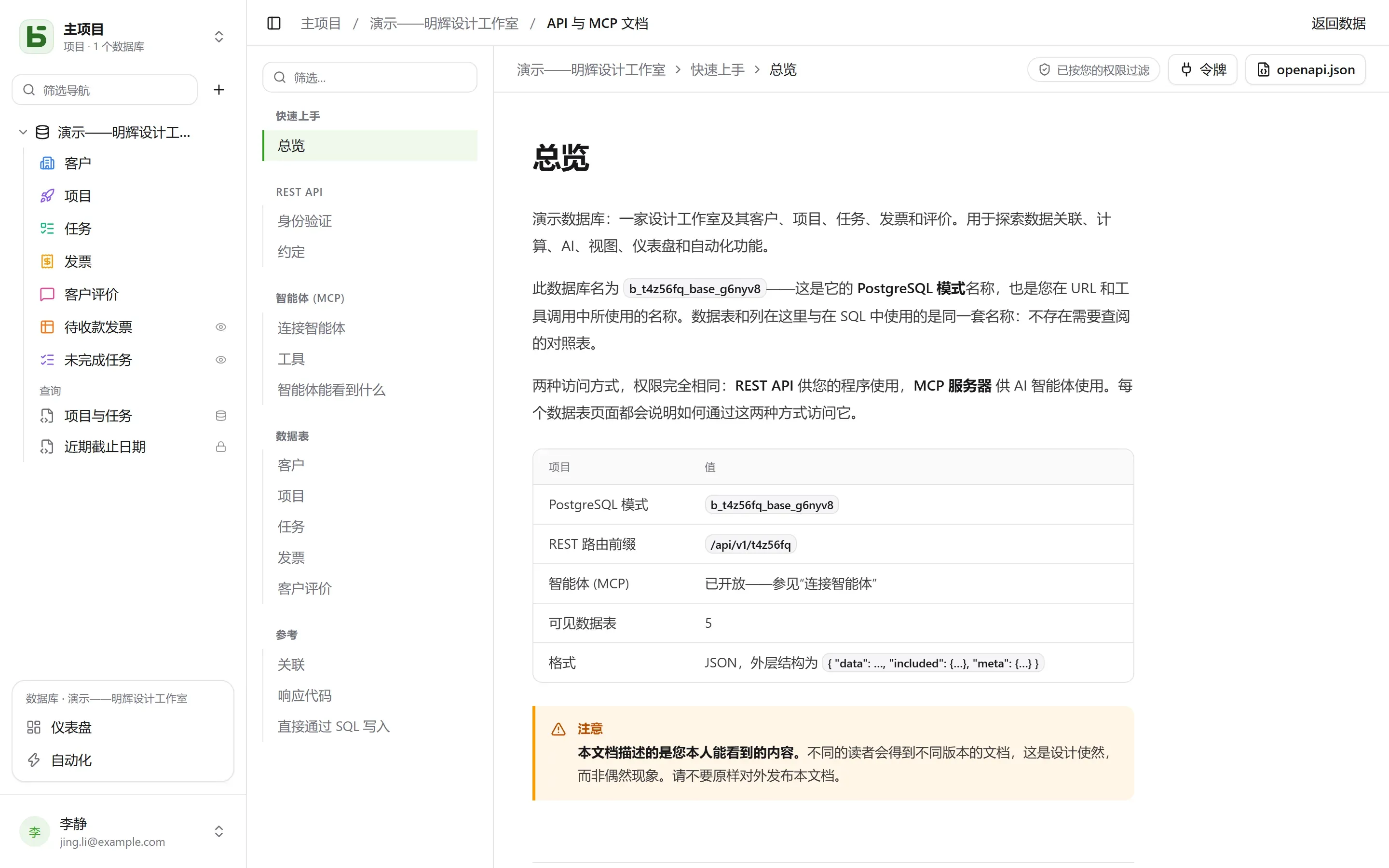 数据库的自动生成文档