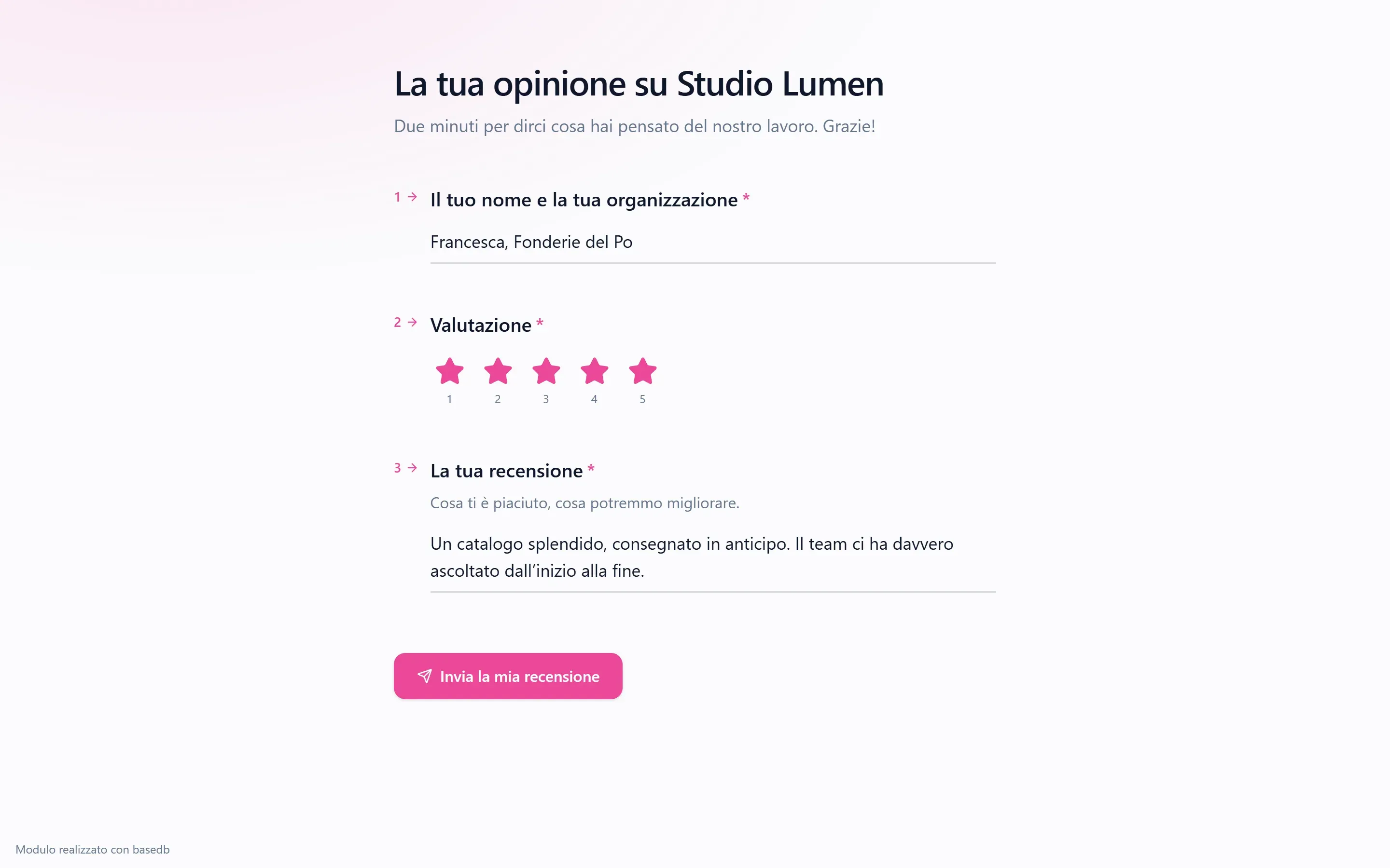 Un modulo pubblico