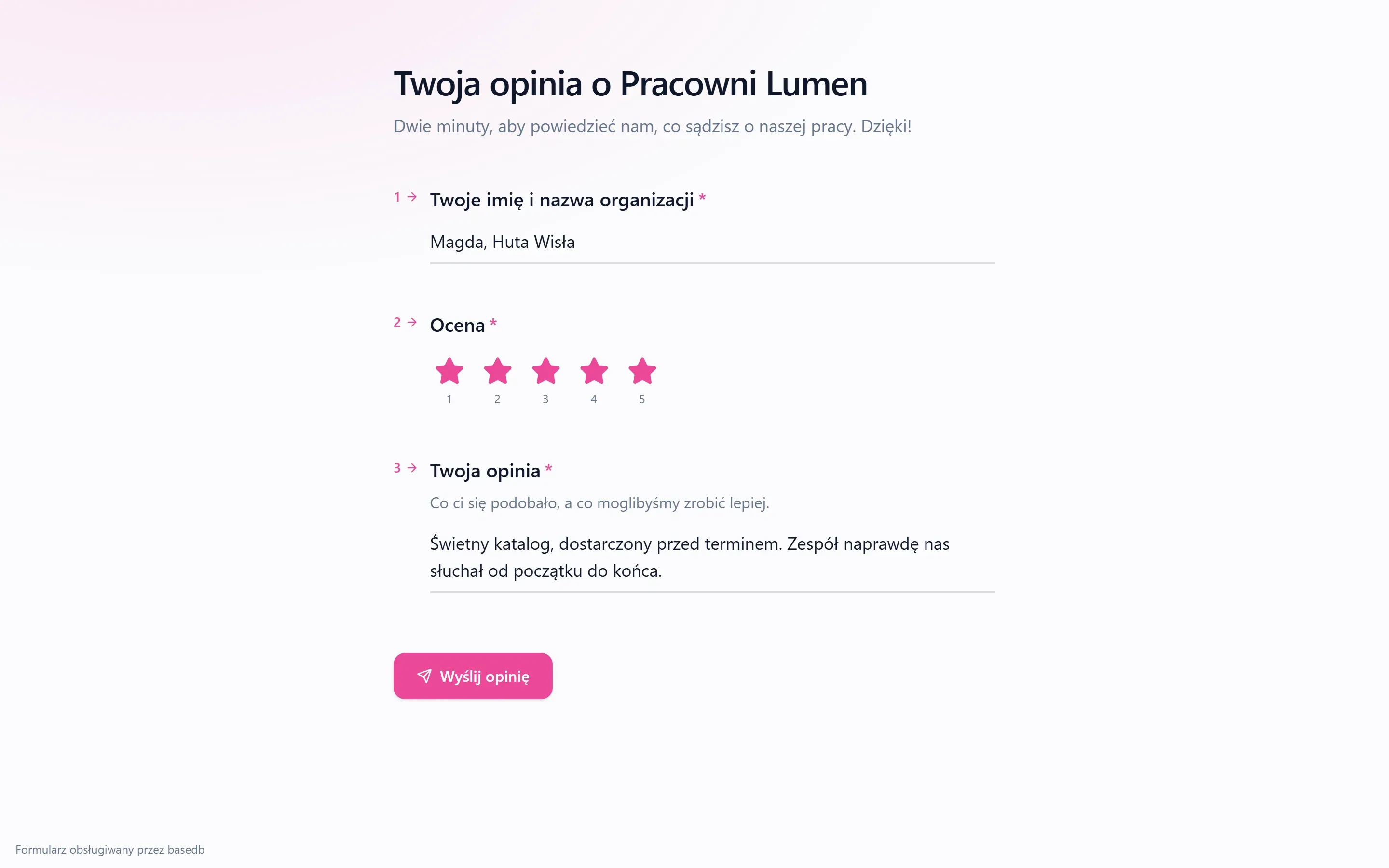Publiczny formularz